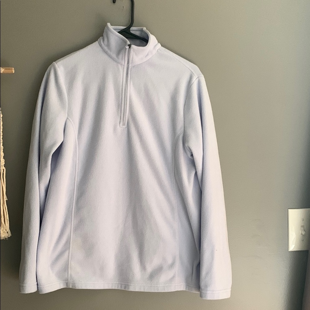 Women’s Light Blue Quarter-Zip Fleece